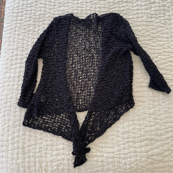 Sivana Handwoven Riva crop Knit top cardigan - Picture 4 of 5